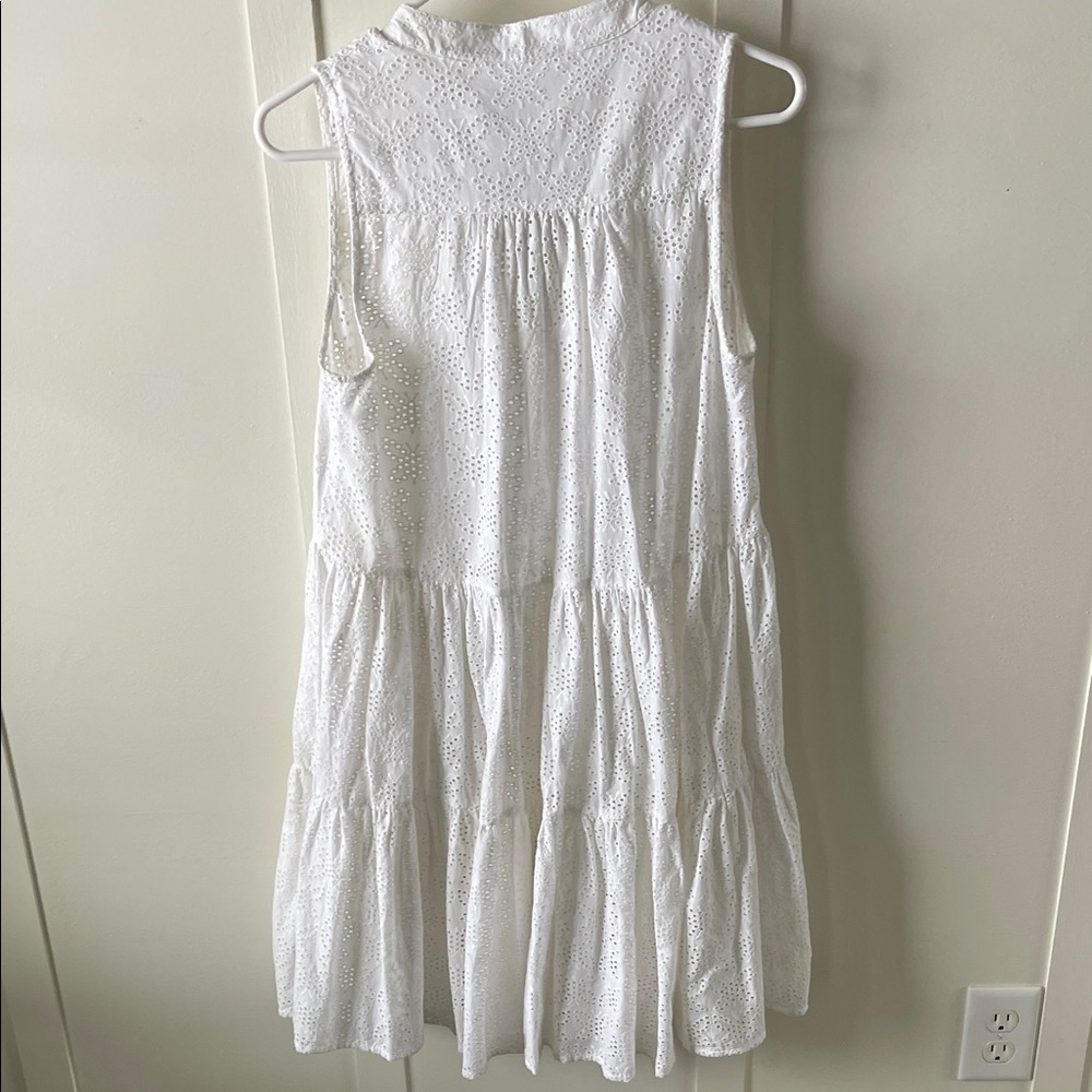 White Eyelet Sleeveless swim cover up by seafolly - Picture 5 of 8